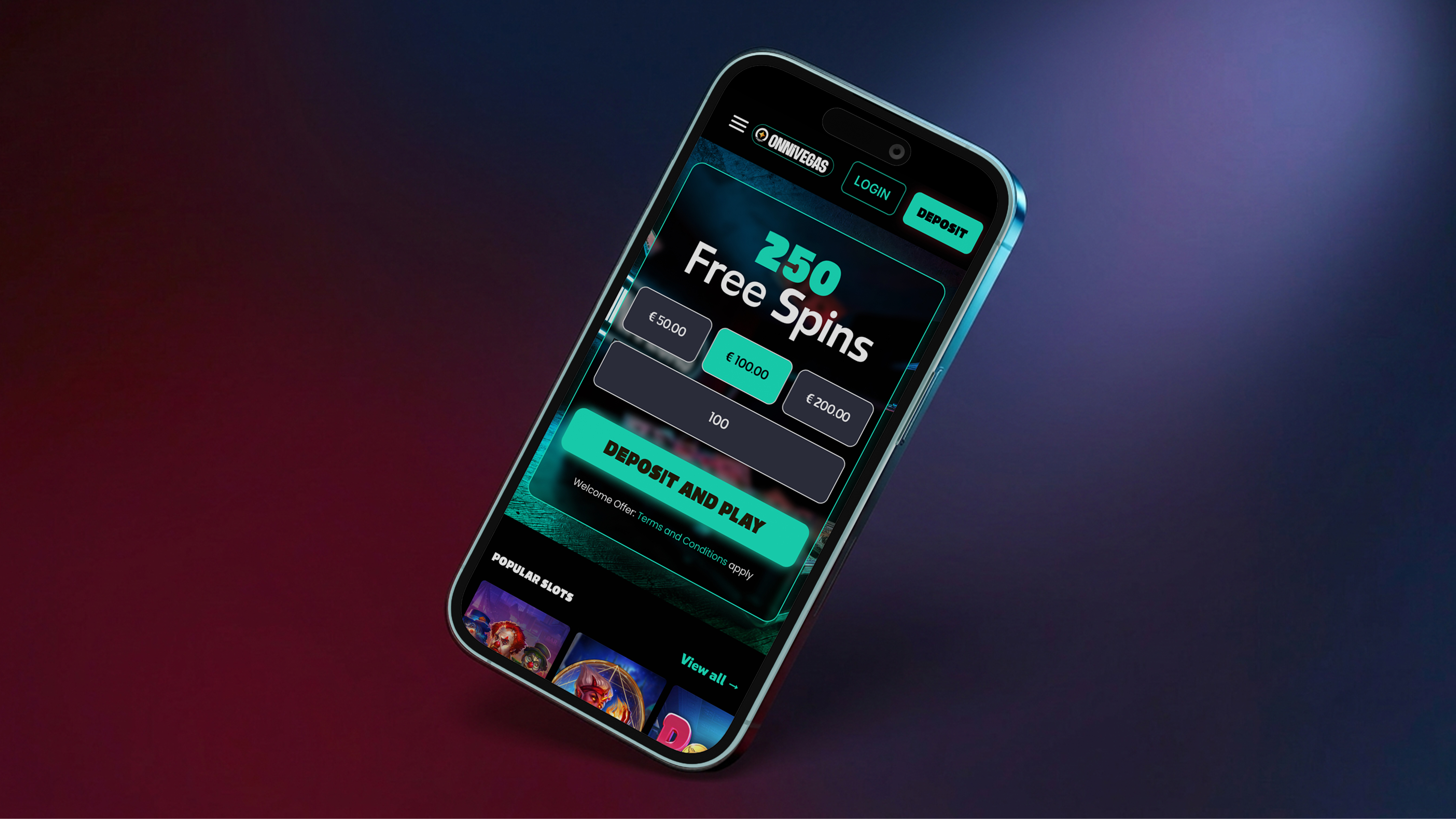 Onnivegas mobile — welcome offer